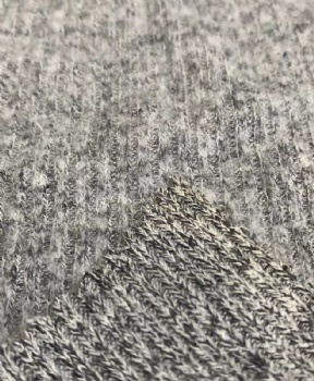 RAYON POLYESTER 2*2 RIBS BRUSHED